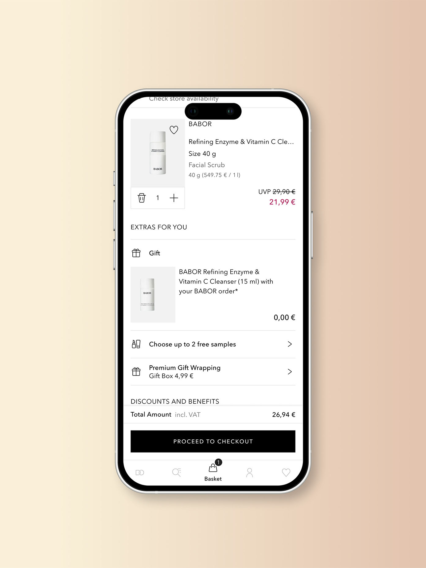 Cart Re-design: Facilitating clear decisions